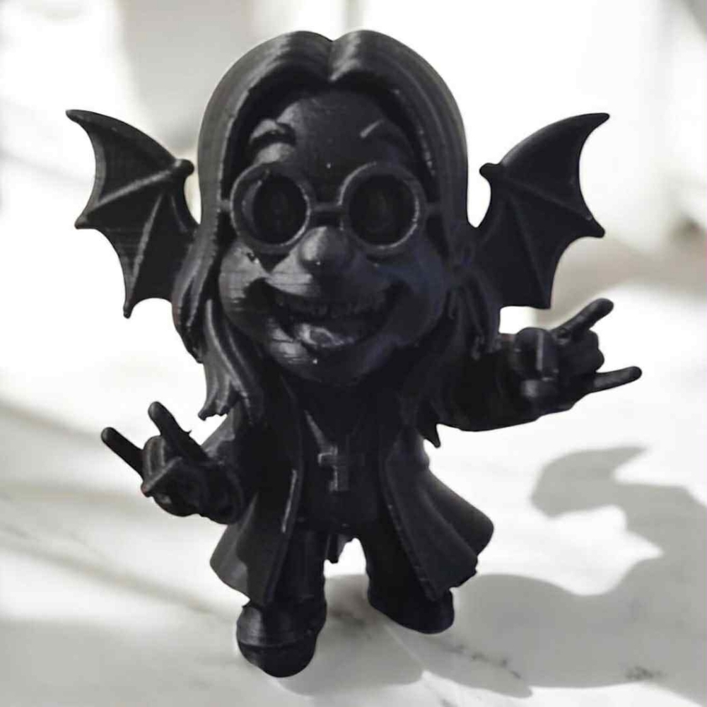 3D Printed Ozzy Osbourne With Bat Wings